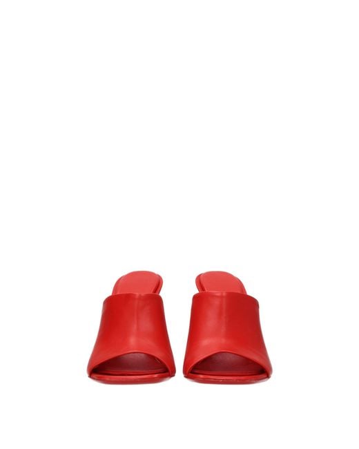 Ferragamo Red Sandals/Flame Leather