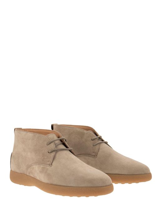 Tod's Brown Suede Leather Boots