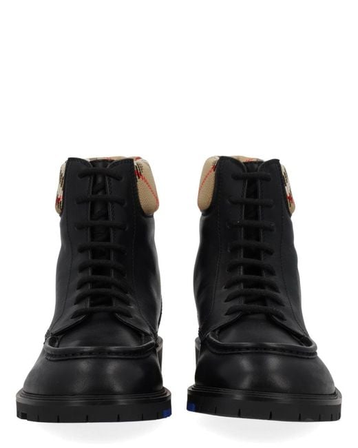 Burberry Black "Rogue" Leather Boot for men