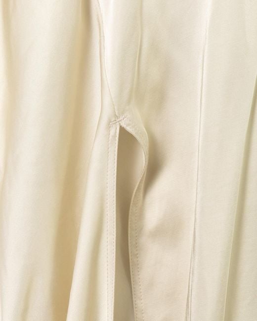 Rick Owens White Satin-Finish Dress