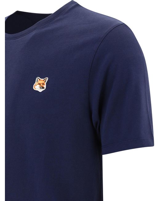 Maison Kitsuné "Fox Head" Camiseta Maison Kitsuné de hombre de color Blue