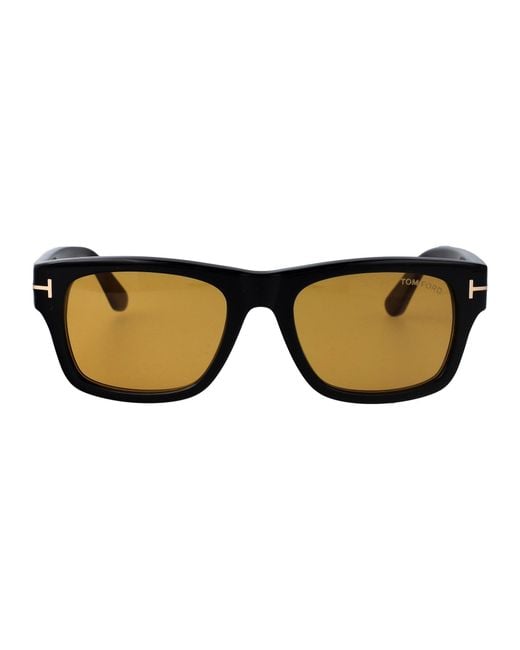 Tom Ford Brown Squared Sunglasses Ft1303 01 E for men