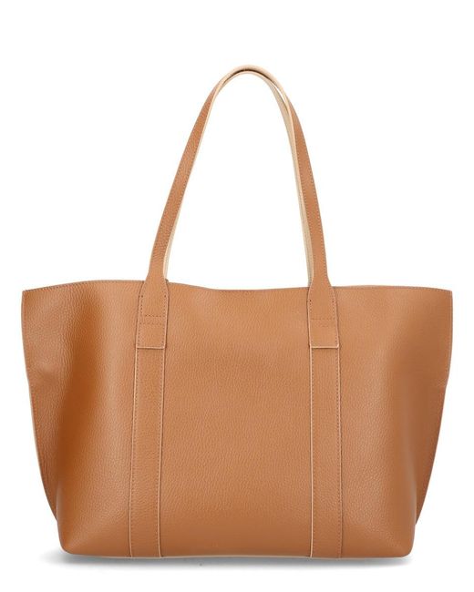 Hogan Brown Script Medium Bag