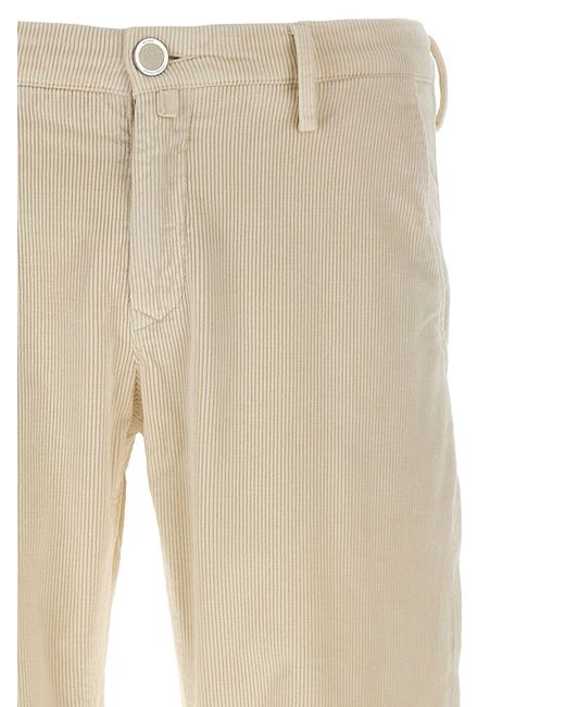 Jacob Cohen Velvet Pants in het Natural voor heren