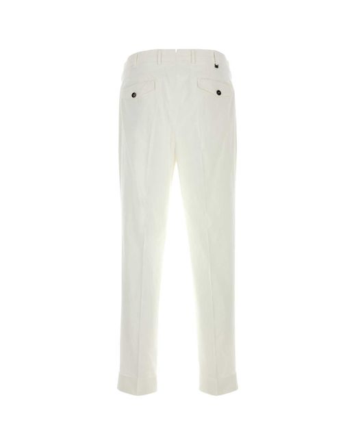 PT Torino White Pantalone Carrot_2P for men