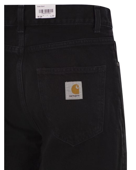 Carhartt Black Nolan Denim Bermuda Shorts