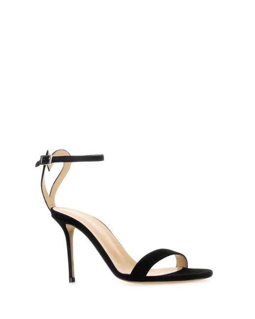 Mach & Mach Black Suede Heels