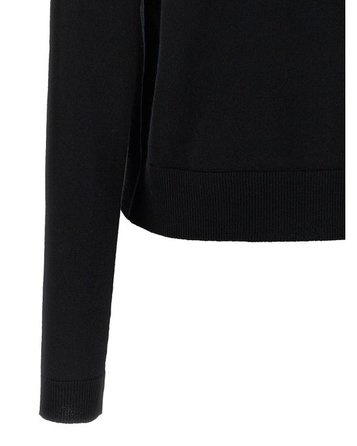 Moschino Black Extrafine Virgin Wool Sweater