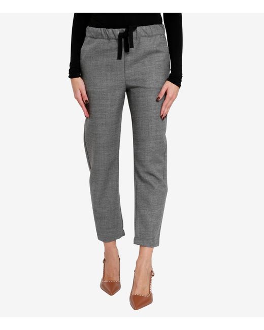 Semicouture Gray Trousers