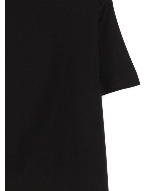 Emporio Armani Black Cotton T Shirt