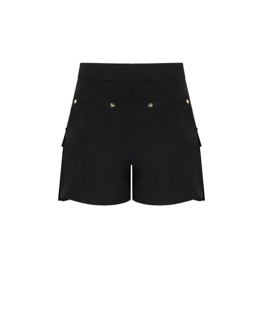 Elisabetta Franchi Black Shorts With Pockets