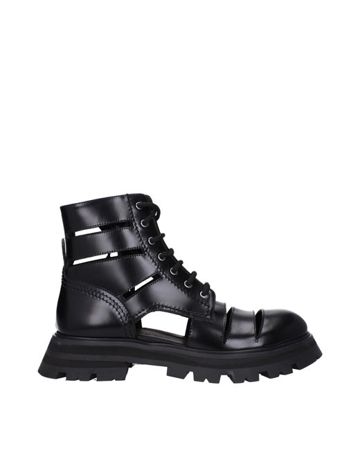 Alexander McQueen Frauen 's Lederstiefel schwarz in Black für Herren