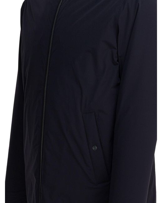Herno "resort" Lang Nylon Donsjack in het Blue