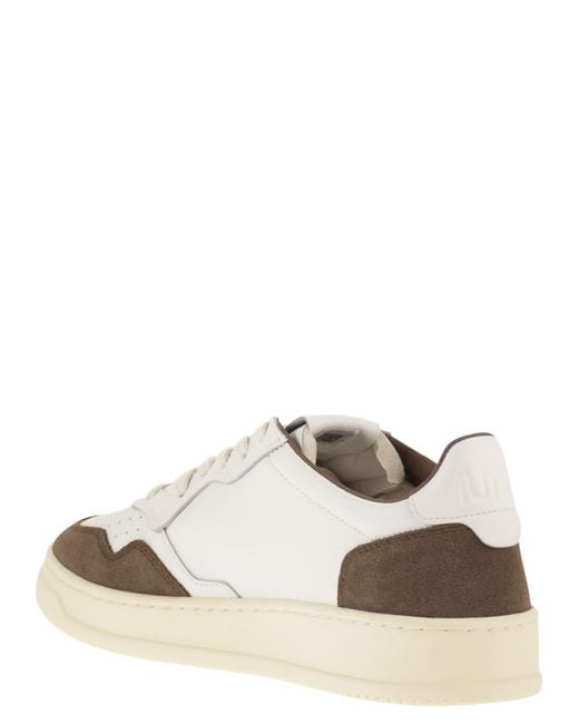 Autry White Medalist Low for men