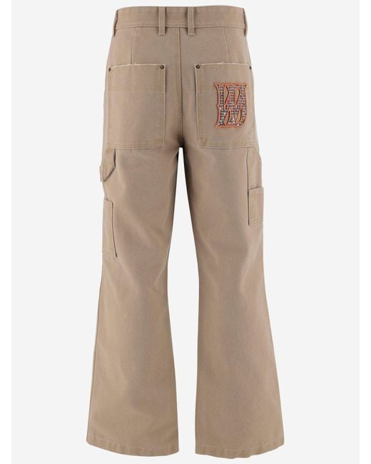 we11done Natural We11 Done Cotton Blend Pants for men