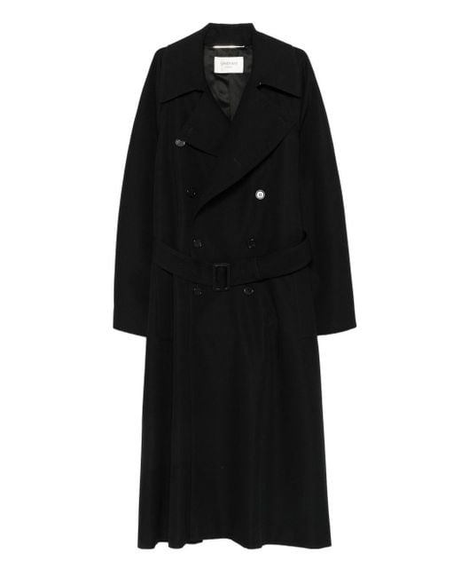 Saint Laurent Jacke Mit Gürtel in Black für Herren