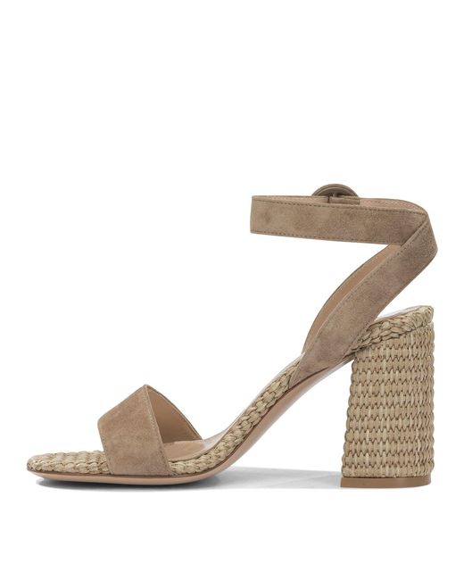 Gianvito Rossi Metallic "Luana 85Mm" Heeled Sandals