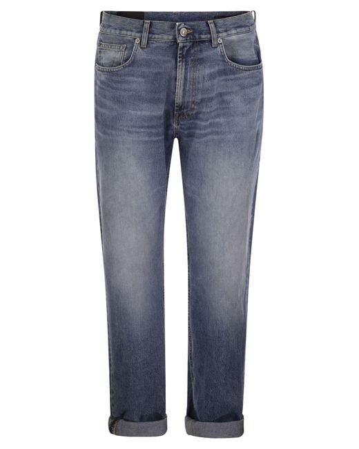 Dondup Blue Andi Loose Fixed Denim Jeans for men