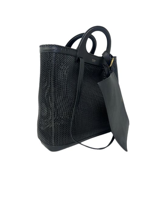 Max Mara Black Queen Leather Bag