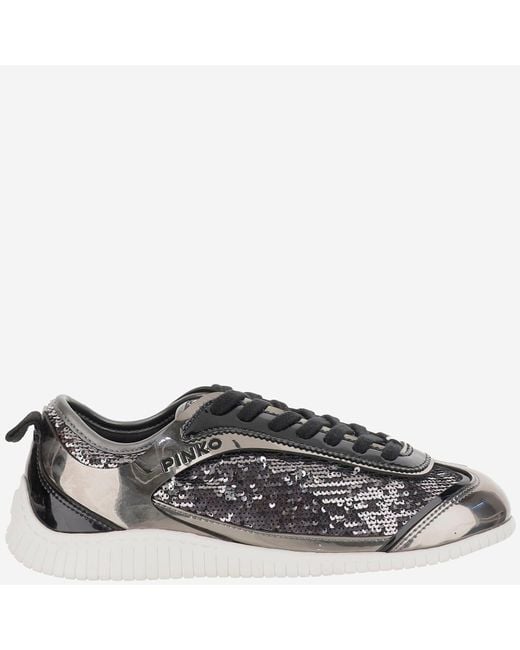 Pinko Gray Reby 10 Sneakres