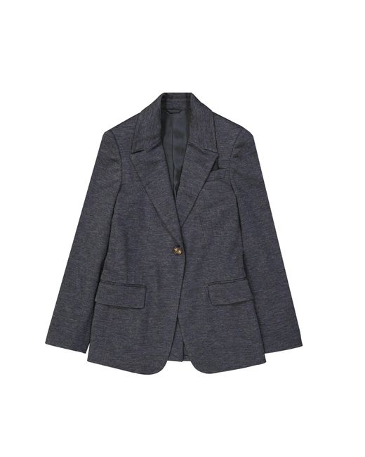 Brunello Cucinelli Blue Wool Blazer