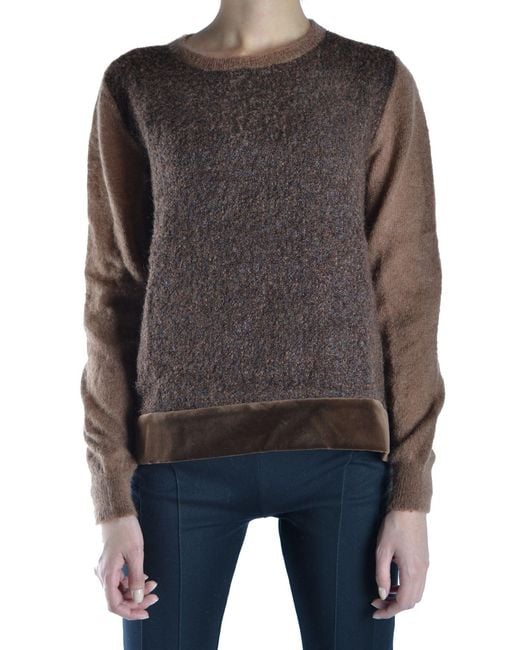 Alberta Ferretti Gray Knitwear Choker