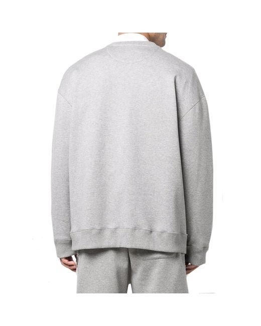 Sweat-shirt de logo Valentino pour homme en coloris Gray