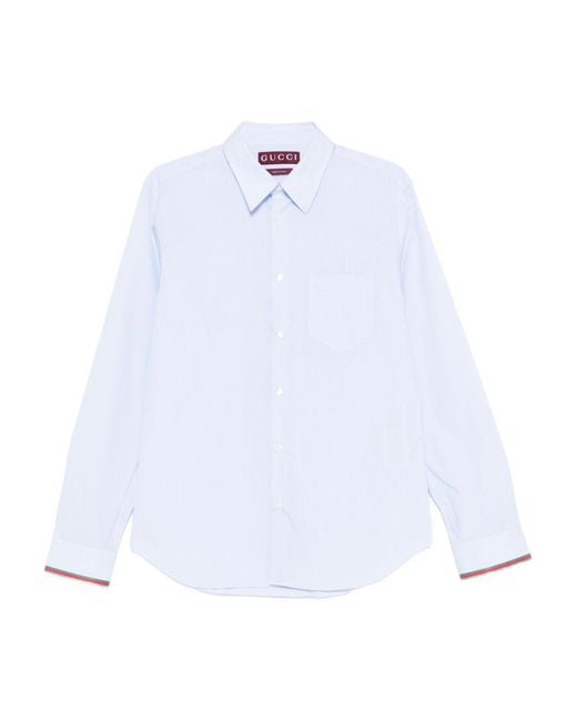 Gucci White Solid Shirt for men