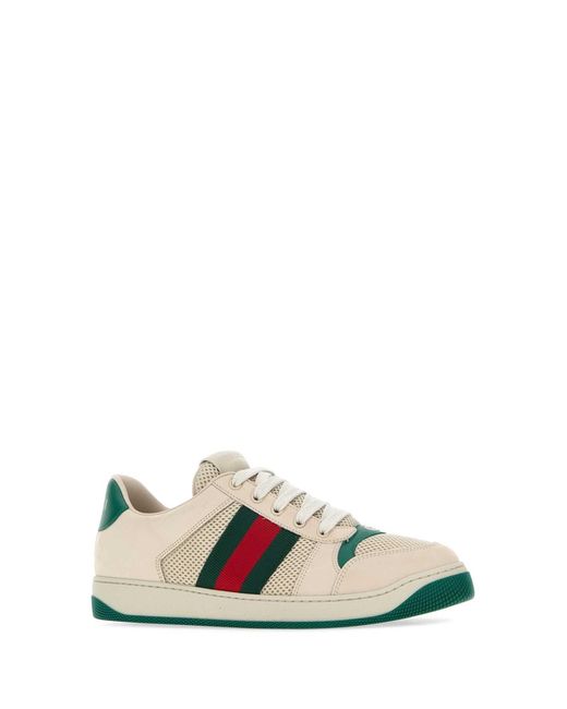 Gucci Black Color Block Lace Up Sneakers for men