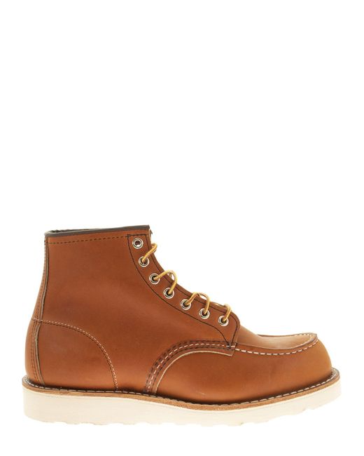 Red Wing Classic Moc 875 Lace Up Boot in het Brown