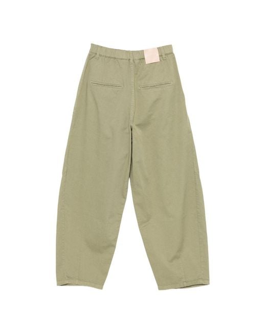 Alysi White Barrel Denim Jeans