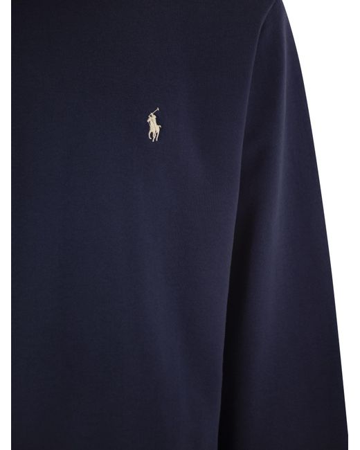 Polo Ralph Lauren Blue Classic-Fit Cotton Sweatshirt for men