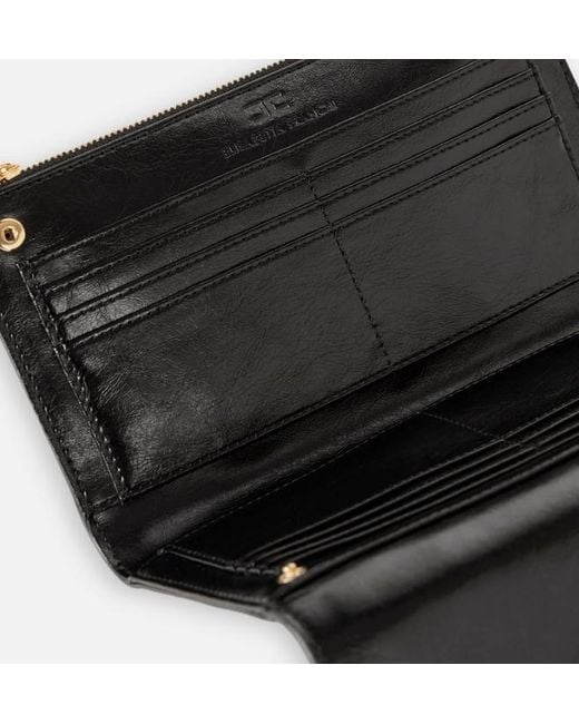 Elisabetta Franchi Black Logo Wallet