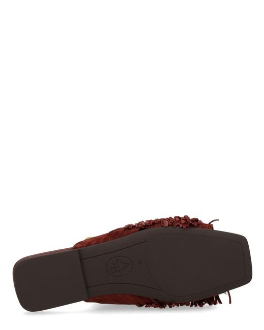 Ash Red Mule Brigitte Leather