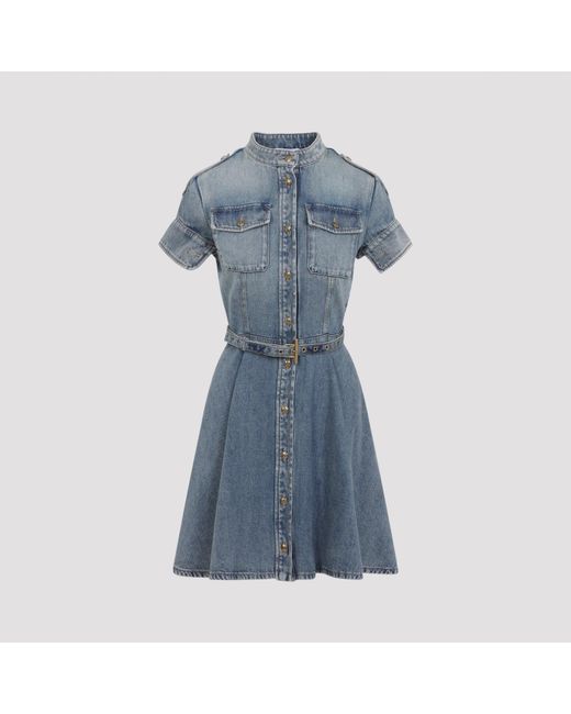 McQueen Denim Mini-jurk in het Blue