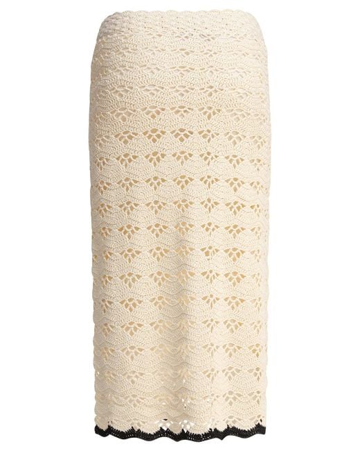 Zimmermann Natural Rhiannon Midi Skirt