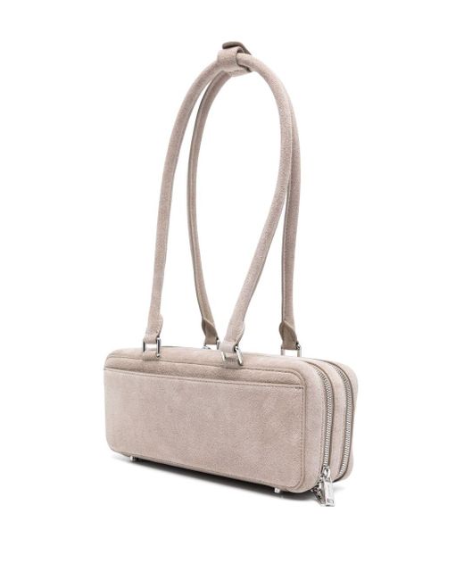 Sac à bandoulière Self Portrait Suede Baguette Self-Portrait en coloris Pink