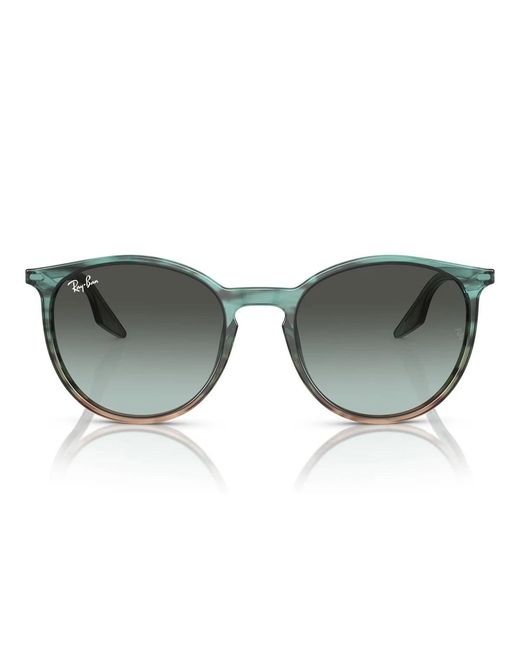 Ray-Ban Gray Sonnenbrille Rb2204 1394 Gk gestreift grün/blau Unisex