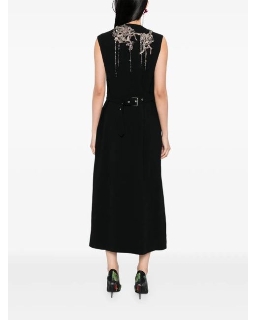 Dries Van Noten Black DRIES VAN NERN DILBY EMB 1297 W.W.DRESS