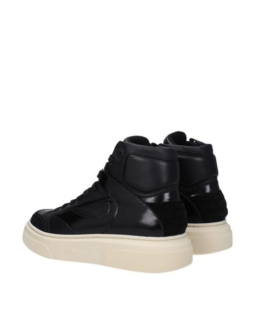 Ferragamo Blue Sneakers Cassio Leather for men