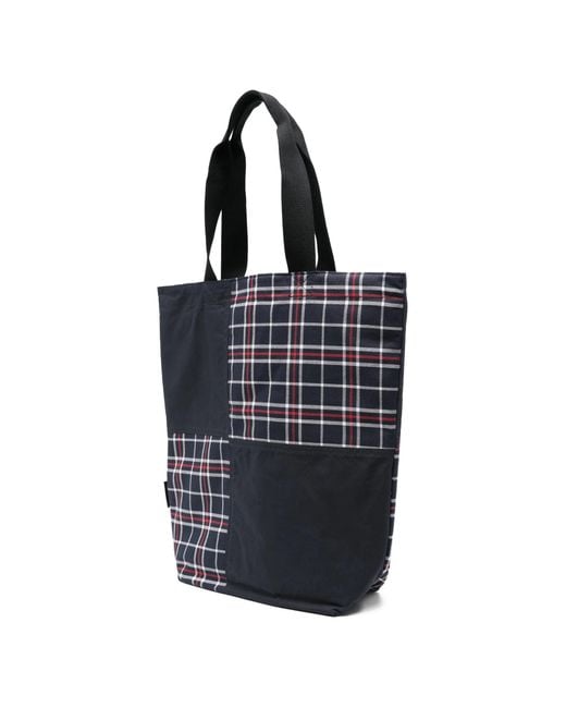 Barbour Black Transport Patchwork Tote Bag