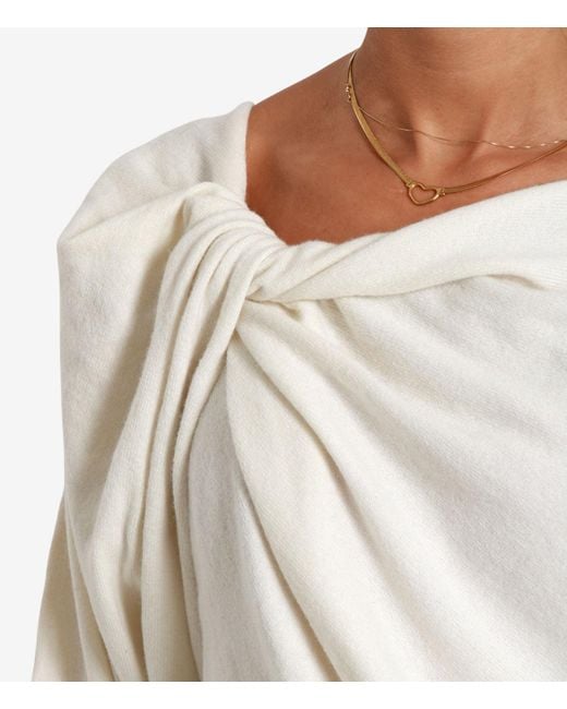 Alberta Ferretti Natural Sweaters