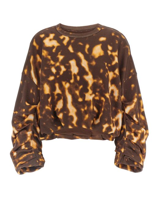 Dries Van Noten Droogt Van Noten 'hannett' Sweatshirt in het Brown