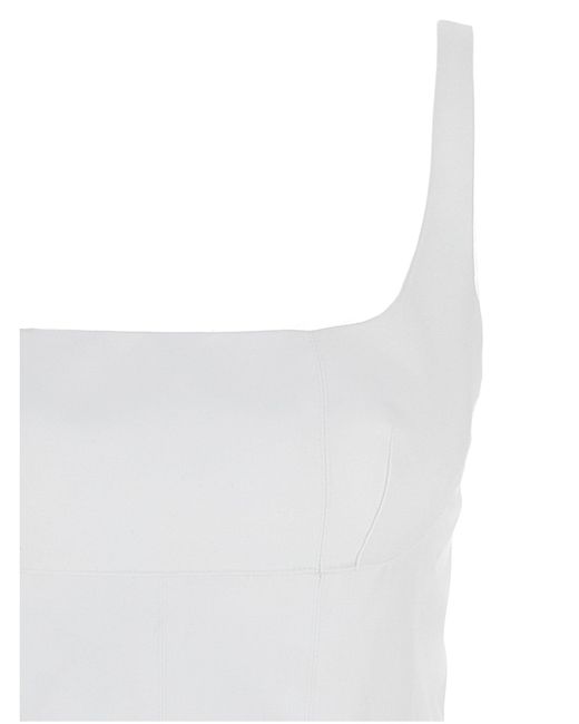Giovanni bedin Geplooide Jurk in het White