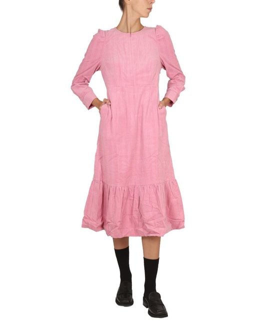 Baum und Pferdgarten Pink Aleema Midi Dress