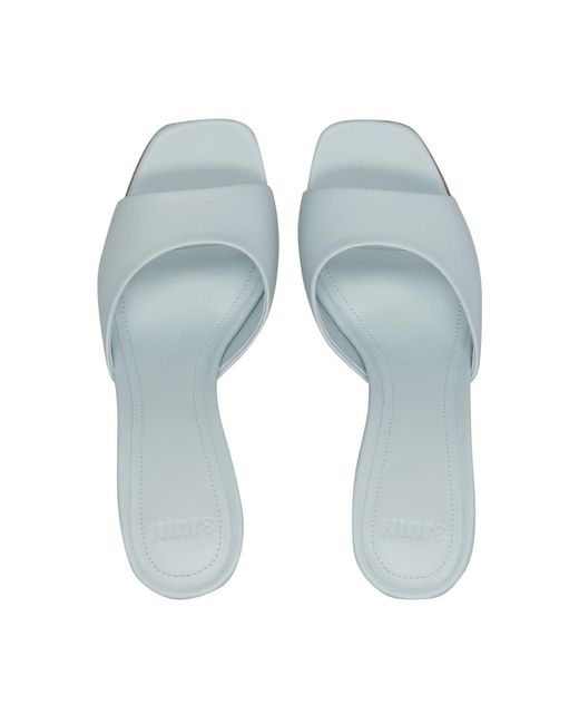3Juin White Sandalen hellblau