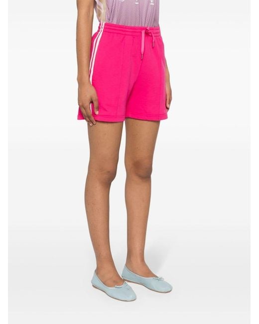 P.A.R.O.S.H. Pink Striped Jersey Shorts