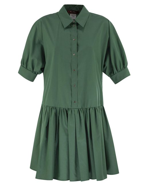 Vestido Chemisier de Caronte Poplin Max Mara de color Green
