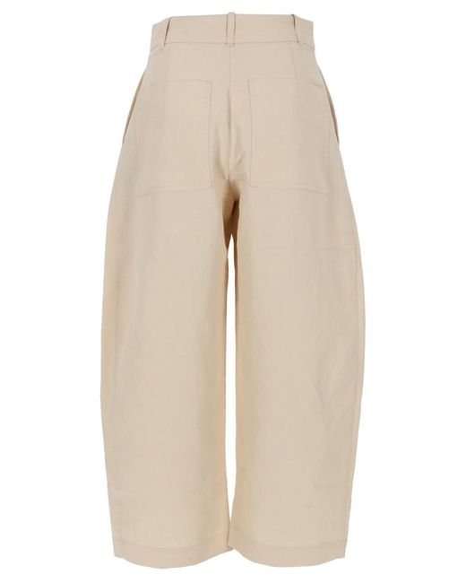 Studio Nicholson Natural Cotton Trousers For