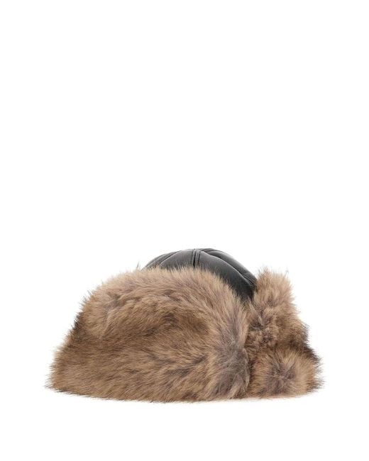 Stand Studio Brown Mütze aus Faux Fur